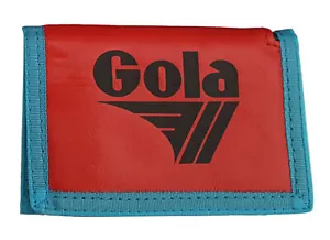 CARTERA DE NAILON CLÁSICA GOLA PARA HOMBRE/NIÑO CON BOLSILLO PARA MONEDAS CON CREMALLERA - ROJO/AZUL MARINO/AZUL - Imagen 1 de 4