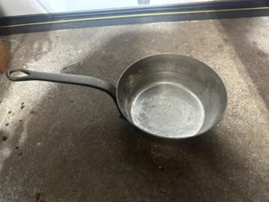 Vintage Copper Sauce Pot 10" Thick Cast Iron Handle Made in France 6Lb - Picture 1 of 12