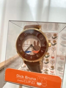 Studio clip x Dick Bruna Miffy Watch Brown belt With box Dead battery - Picture 1 of 3