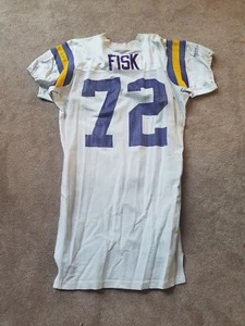 Vintage 1998 Minnesota Vikings Jason Fisk 72 Wilson Football Jersey Game USED - Picture 1 of 7