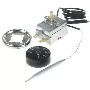 UNIVERSAL WATER BOILER THERMOSTAT 0-90°C 1000mm CAPILLARY WITH 42mm KNOB & BEZEL - Picture 1 of 24