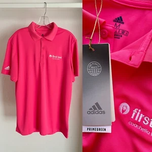 ADIDAS First Tee COACHELLA Valley NWT Polo Style GOLF SHIRT Size Medium SPF 50 - Picture 1 of 8