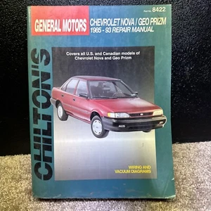 Chilton General Motors Chevy Nova Geo Prizm Repair Manual Guide Book 1985-1993 - Picture 1 of 3