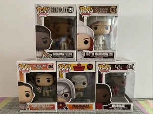 Lot 5 Funko Pops Peacemaker Andy Stitzer Umbrae Sherman Fields Beth Harmon As Is - Picture 1 of 11