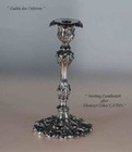 Sterling Silver Candlestick,  after Ebenezer Coker