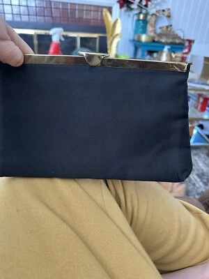 Vintage Etra Black Envelope Clutch - Image 1 of 4