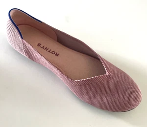 Amputee NUR LINKER Schuh Rothys rosa gewebte Ballerinas Einzelschuhgröße 10 - Bild 1 von 6