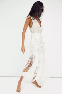Free People Bali Modern Muse Embellished Maxi Dress-S-$450 A603-40 - Picture 1 of 2