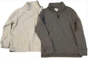 CREWCUTS J.Crew Boys' Pullover Sweaters - Gray and Charcoal, Size 6-7 - Picture 1 of 15