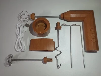 Batidor Eléctrico Inalámbrico de Mano Diseño Plegable con 3 Velocidades USB (RARO) Foto 1 de 4