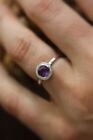 Amethyst Beautiful 925 Sterling Silver Ring Mother's Day Handmade Jewelry AK463