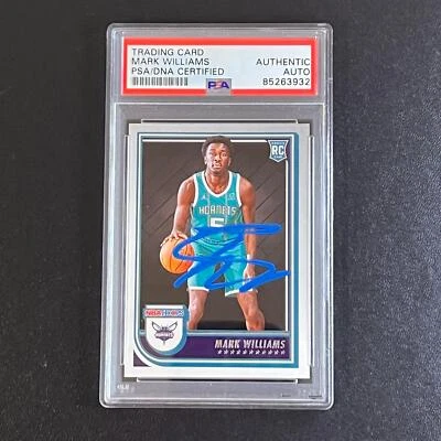 2022-23 Panini Hoops #245 Mark Williams Signed Card AUTO PSA Slabbed Duke Hornet - Image 1 of 2