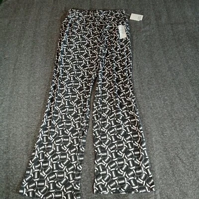 Croft Barrow Lounge Pants Men Small Gray Football Causal Pull On Sleep  New Tags - Image 1 of 4