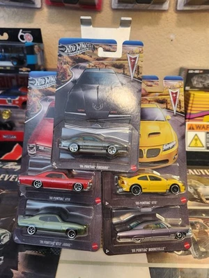 Hot Wheels Silver Series Pontiac 2025 juego completo de 5 GTO Firebird Bonneville Foto 1 de 4