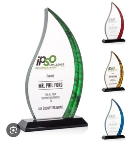 Customizable Acrylic Award Trophy – Unique Gift for Bosses, Teachers, Coaches, - Picture 1 of 5