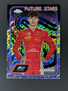 2024 Topps Chrome Formula 1 F2 Drivers #21 Oliver Bearman Logofractor - Picture 1 of 3