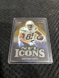 2009 Upper Deck Icons NFL Icons Silver #ICAG Antonio Gates 46/450 HOF - Picture 1 of 2