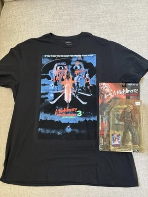 Paquete Freddy Krueger - McFarland Freddy Krueger Figura Freddy Camisa Nueva Foto 1 de 4