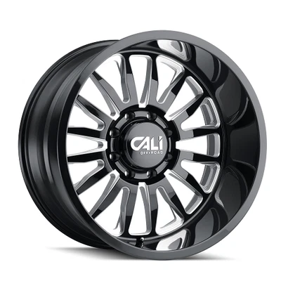 22x12 Cali Off-Road Summit Black Milled Wheel 8x6.5 (-51mm) - Image 1 of 4