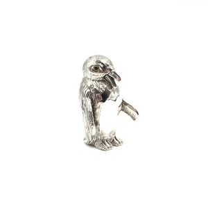 925 Sterling Silber Tier Figur 3.0cm Pinguin massive Miniaturfigur Objekt 14gr - Bild 1 von 10