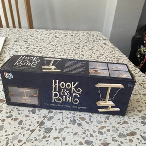 Hook and Ring Toss Battle Game Handmade Wooden interactive Drinking Games Toys - Picture 1 of 4