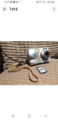 Pentax Optio M20 Digital Camera 7.0 MP SILVER & memory card,  see des, Res 2 - Image 1 of 4