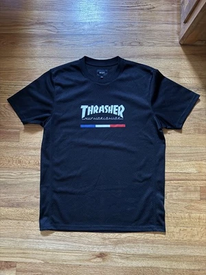 HUF WORLDWIDE SKATEBOARDING x THRASHER MAGAZINE CAMISETA MALLA NEGRA #16 TALLA L Foto 1 de 4