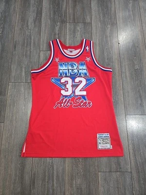  Camiseta Magic Johnson All Star 1991 auténtica vintage Mitchell Ness 44 grande Foto 1 de 4
