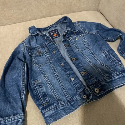 The Children's Place Blue Denim Jean Jacket Size 4T - Image 1 of 4