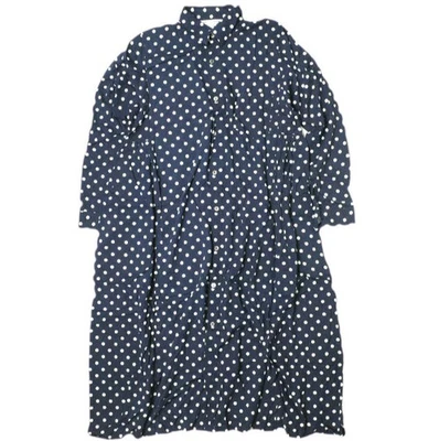Vestido Camisa Comme des garcons 16SS Japón Lunares Rayón RQ-O011 S AZUL MARINO Comme Co Foto 1 de 4