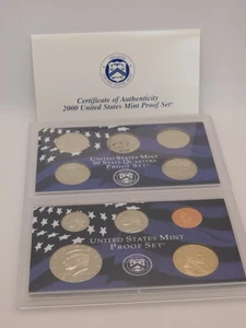 2000 Proof Set U.S. Mint Original Government Packaging OGP & COA - Picture 1 of 4
