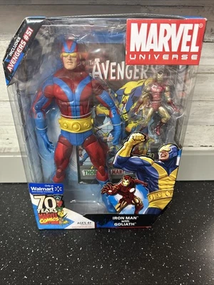 Marvel Universe IRON MAN w/GOLIATH Figure Set Avengers #51 Walmart Exclusive New - Image 1 of 4