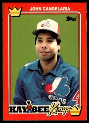 1990 Topps Kay-Bee Kings of Baseball John Candelaria Montreal Expos #5 - Image 1 of 2