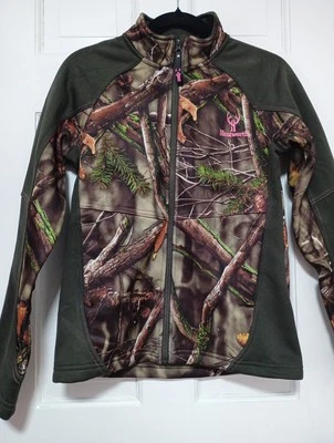 Huntworth Womens Camo Hunting Fleece Jacket Size Small  - Image 1 of 4