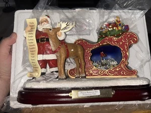 Thomas Kinkade fast Weihnachten Bradford Exchange musikalische Lichter NICHT MEHR PRODUZIERT RARITÄT - Bild 1 von 11