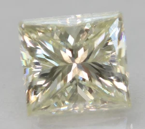 Certified 0.58 Carat J VVS2 Princess Natural Enhanced Loose Diamond 4.72x4.37mm - Picture 1 of 4