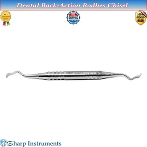 Periodontal Chisel Rhodes Back-Action, Distal Bone Pull Stroke Dental Instrument - Picture 1 of 3