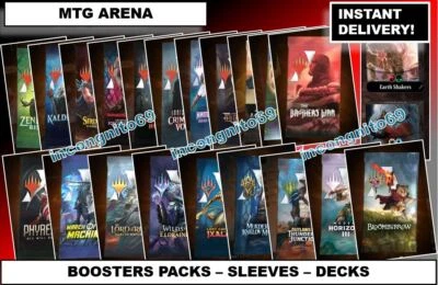 MTG ARENA CODE CARD MAGIC PACK DUSKMOURN BLOOMBURROW OUTLAWS MANOR PRERELEASE - Image 1 of 4