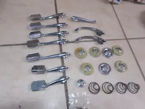 49-51 CHRYSLER NEW YORKER INSIDE ASSORTED DOOR HANDLES & WINDOW CRANKS OEM USED - Picture 1 of 17