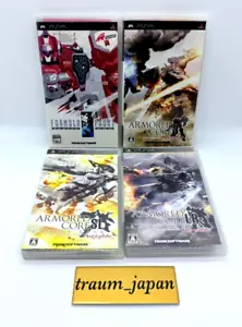Lot 4 Set PSP Armored Core 3 Silent Line Last Raven Formula Front Sony Tested - Picture 1 of 4