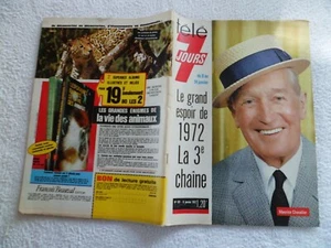 TELE 7 JOURS N°611 8/1/1972 Maurice Chevalier Feuillere Bardot C.François Morgan - Picture 1 of 10