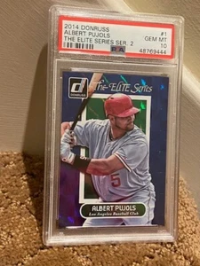 2014 Donruss Albert Pujols the Elite Series 2 Card /999 PSA 10 NEW CASE POP 1 - Picture 1 of 2
