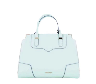Rebecca Minkoff Mint Green Leather Crossbody Tote Shoulder Bag - Image 1 of 4