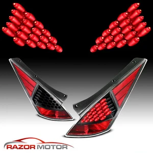 Par de luces traseras de freno LED negras para 350Z JDM 2003-2007 - Imagen 1 de 8