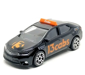 Majorette Toyota Corolla Altis Australia Taxi 13 Cabs Black 1:61 3" no Package - Picture 1 of 6