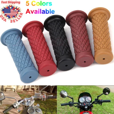 7/8" UNIVERSAL MOTORCYCLE HANDLE BAR END CAPS GEL HAND GRIPS SPORTS DIRT BIKES - Image 1 of 4