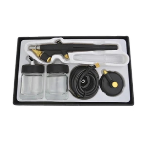 AIRBRUSHPISTOLE SET AIRBRUSH KOMPLETT PISTOLE SINGLE ACTION FÜR KOMPRESSOR KIT - Bild 1 von 2