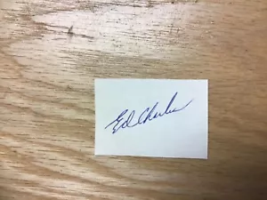 Ed Charles New York Mets Autograph on Paper - Picture 1 of 2