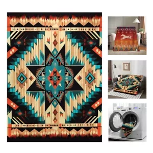 Luxury Variegated Printed Plush Fleece Throw Blanket Lightweight Super Soft Warm - Picture 1 of 19