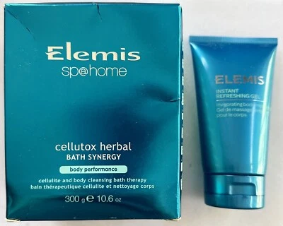 Elemis Cellutox Herbal Bath Synergy (9/pk) + Aceite Corporal Activo Cellutox 3.4oz, Nuevo con Caja Foto 1 de 3